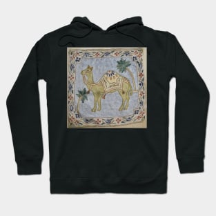 Embroidered Camel Pillow Hoodie